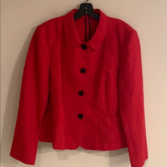 Lafayette 148 New York Jackets & Blazers - Red Lafayette 148 linen & cotton jacket adorable